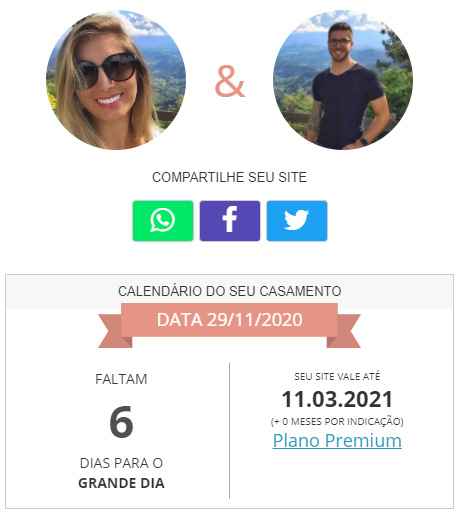 Hoje: 2 anos juntos e 6 dias para o casamento... - 2