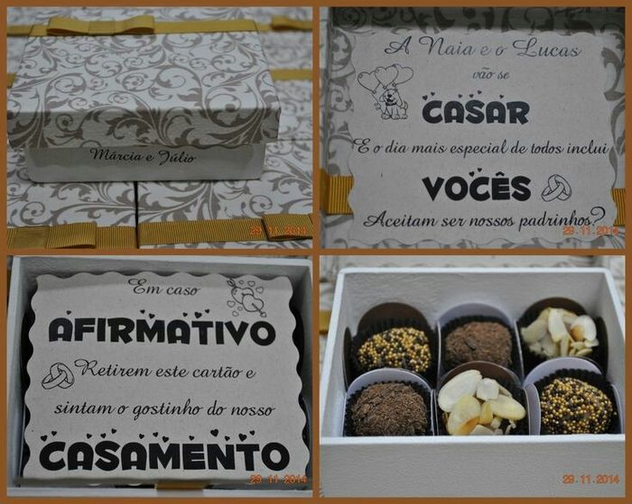 Inspirações - convites de padrinhos e madrinhas - 1