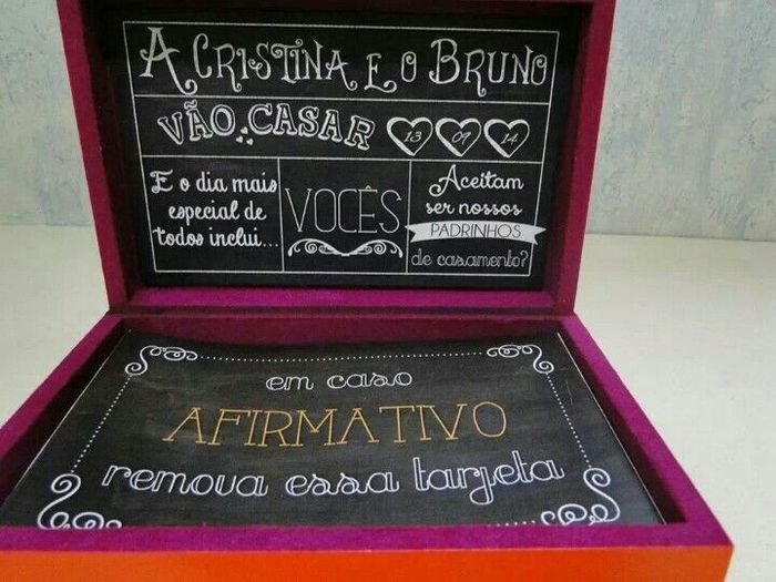 Inspirações - convites de padrinhos e madrinhas - 6