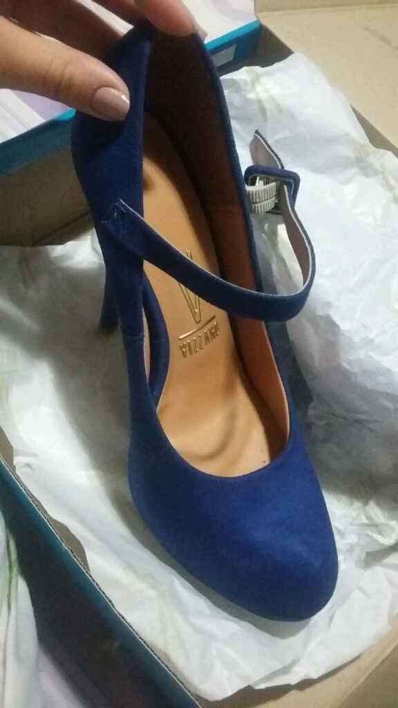 Meninas meu sapato azul do dia c - 1