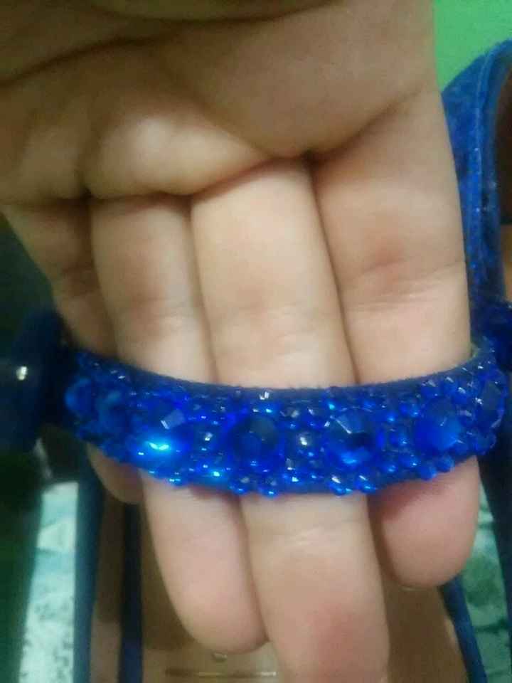 Meeu sapato de noiva azul royal veeem veeer - 6