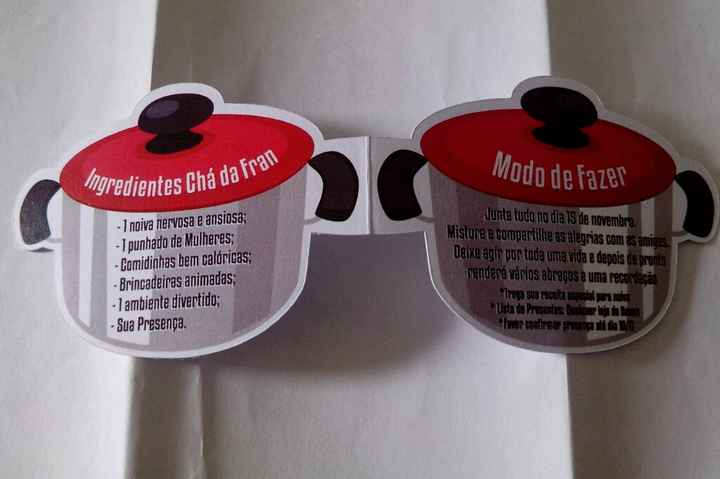 Convite chá de panela # vemver - 2
