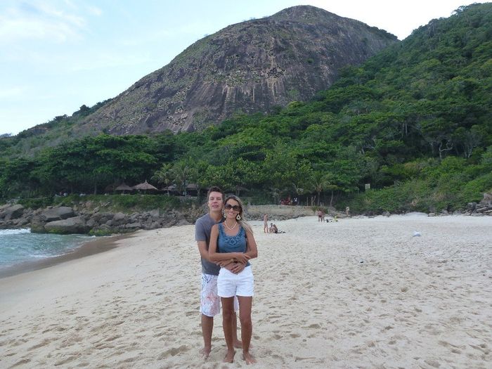 Curtindo a praia