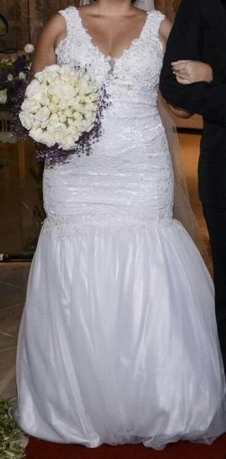 Vestido de noiva usado - 1