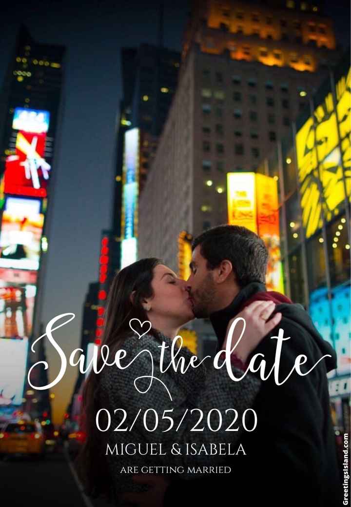 Save The Date Igual ao convite?! - 2