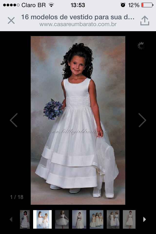 Vestido para as daminhas - 1