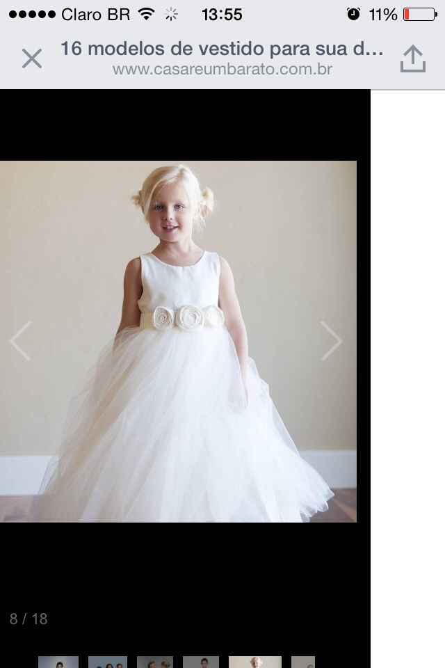 Vestido para as daminhas - 2