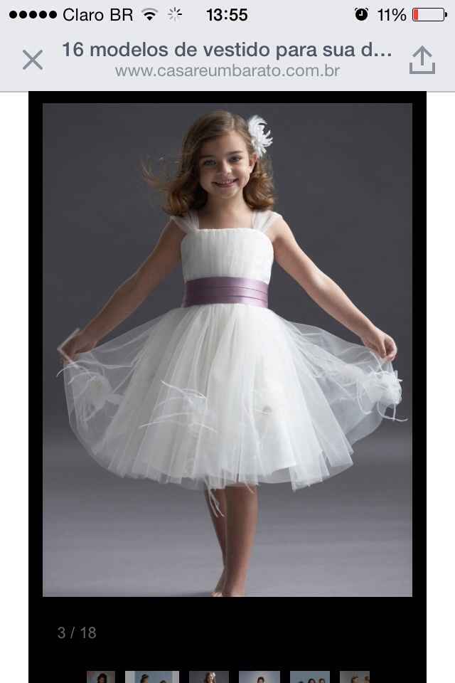 Vestido para as daminhas - 3