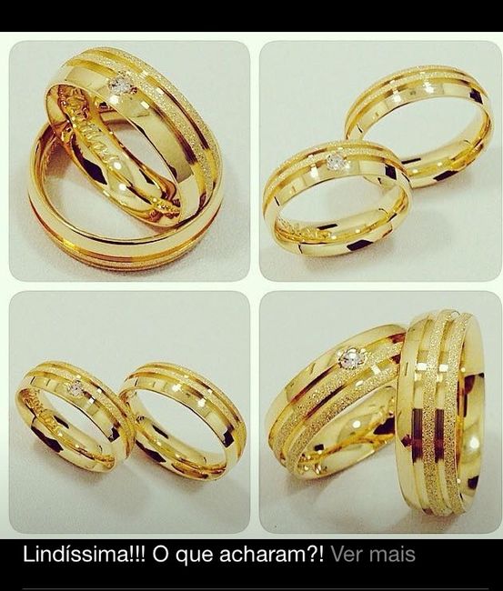 Alianças do Casamento Compradas! - 1
