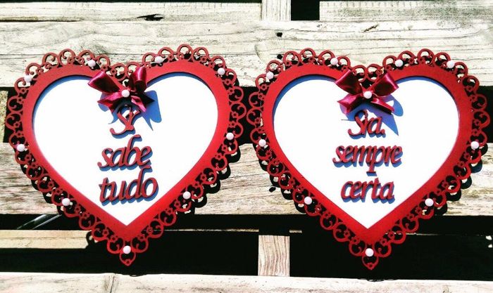 Placa do casamento