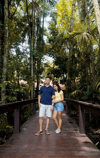 Como fizemos as fotos no parque que tem o foco em práticas esportivas, esquecemos que teríamos que a