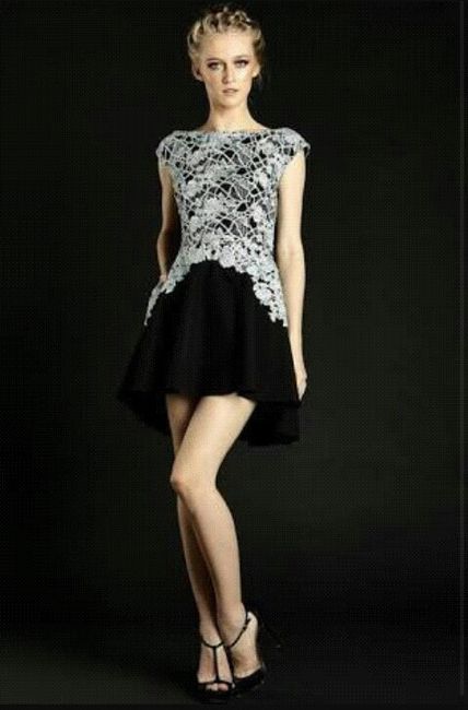 Vestido de festa (noiva) com detalhes preto! usariam? - 3