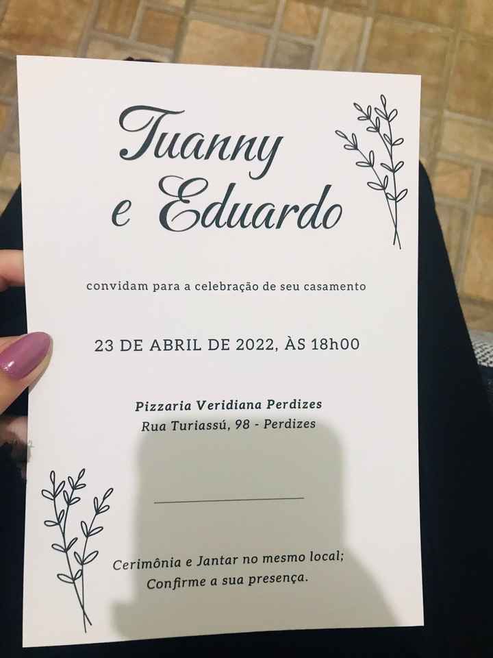 Convites de casamento - 3