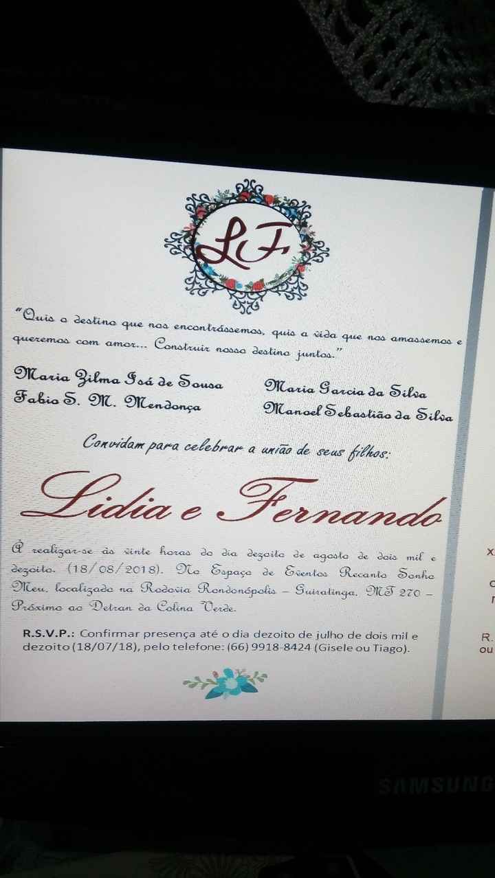 Convite de casamento (falta terminar)