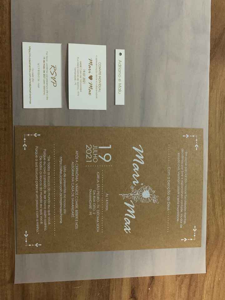 Convite de casamento - 1