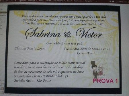 Meu convite oficial *-*