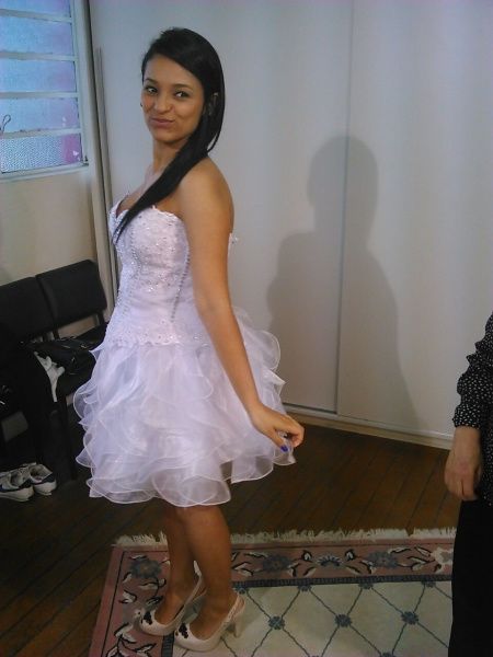 Prova do vestido curto *-*