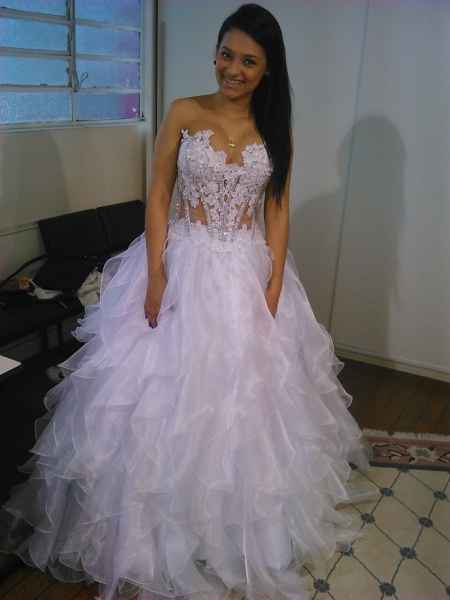 Prova do vestido *-*