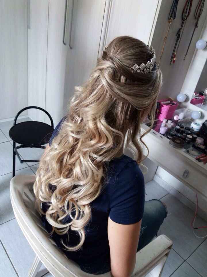  vem ver Meu teste de cabelo+make - 1