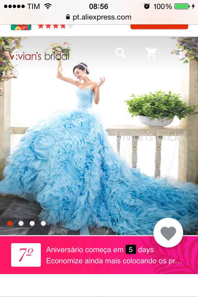 Vestido de noiva aliexpress - 1
