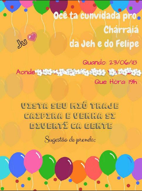 Convite Virtual do nosso Chárraiá 😍👏 - 1