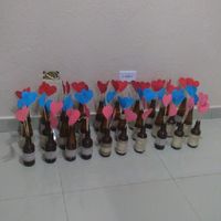 Corações para decorar garrafas - 2