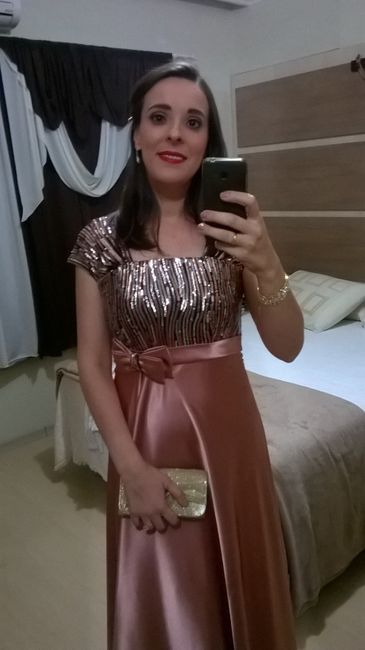 Vestido e Make casamento Ágatha 2016