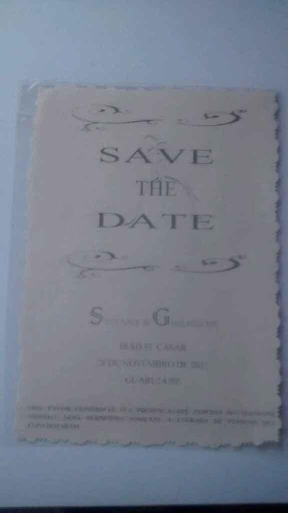 Diário de noiva - Como será o seu "Save the Date" - 1