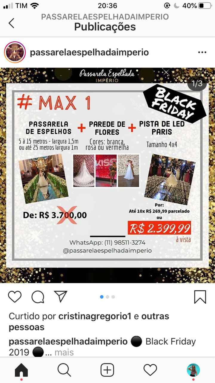 black friday passarela de Espelho/ arco de flores - 1