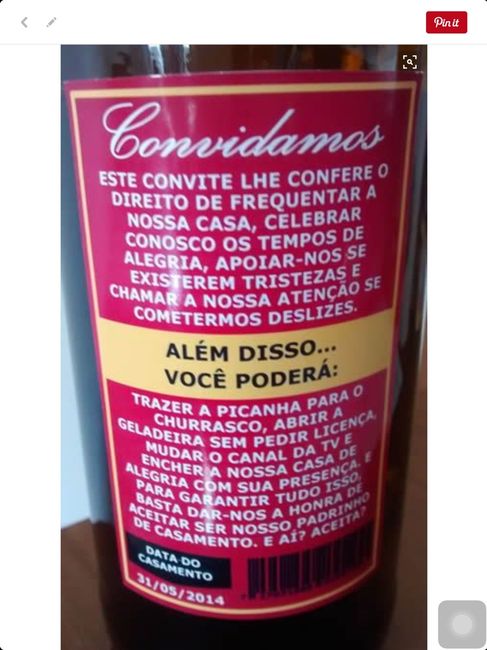 Ajuda presente para padrinhos - 1