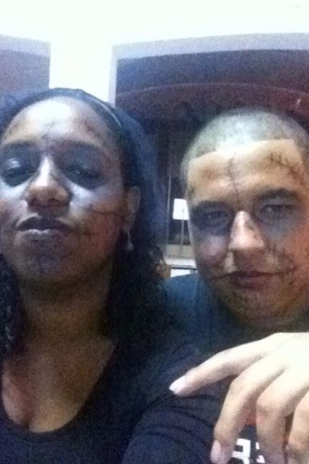 Primeiro halloween juntos. Fomos de noivos cadáveres rs