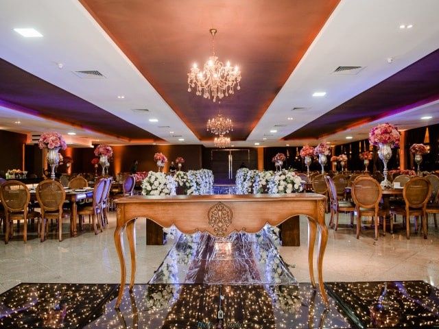 Espaço decorado para a cerimônia