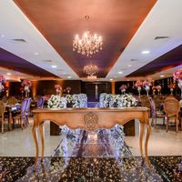 Espaço decorado para a cerimônia