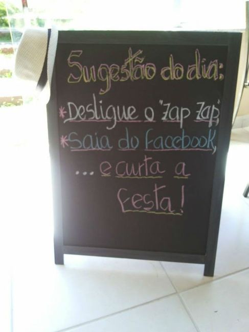 Recado indispensável