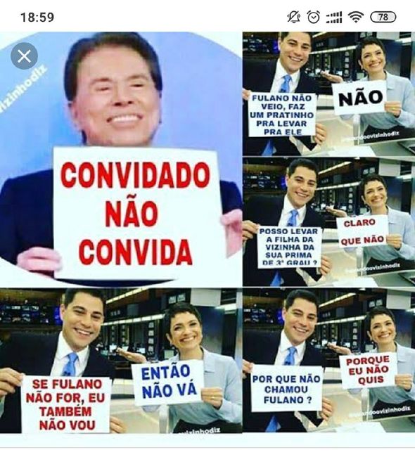Será que fica feio colocar no convite, convidado  n convida? 3