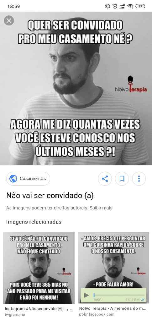 Será que fica feio colocar no convite, convidado  n convida? - 2