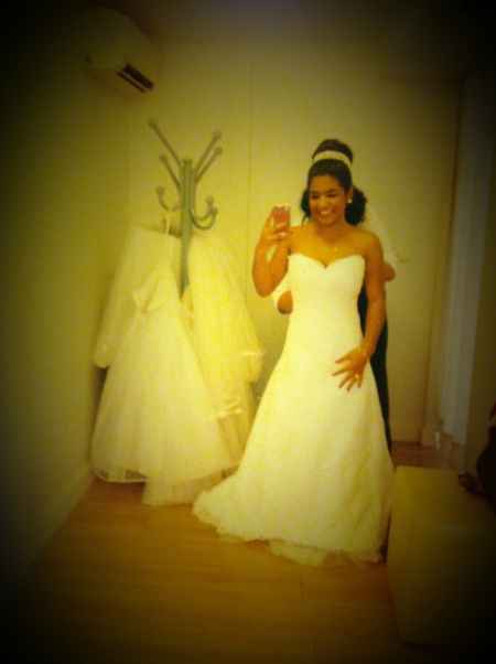 Pela primeira vez, vestida como noiva *-* - 1
