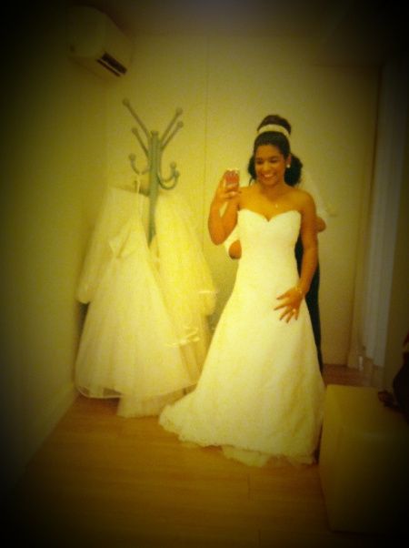 Pela primeira vez, vestida como noiva *-* - 1