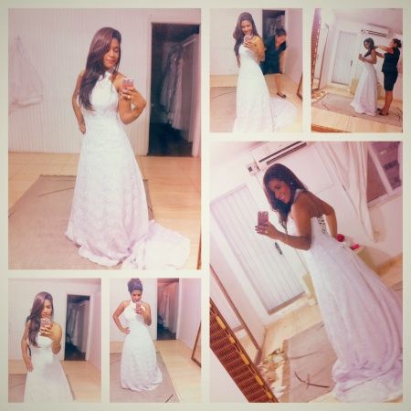 Pela primeira vez, vestida como noiva *-* - 4