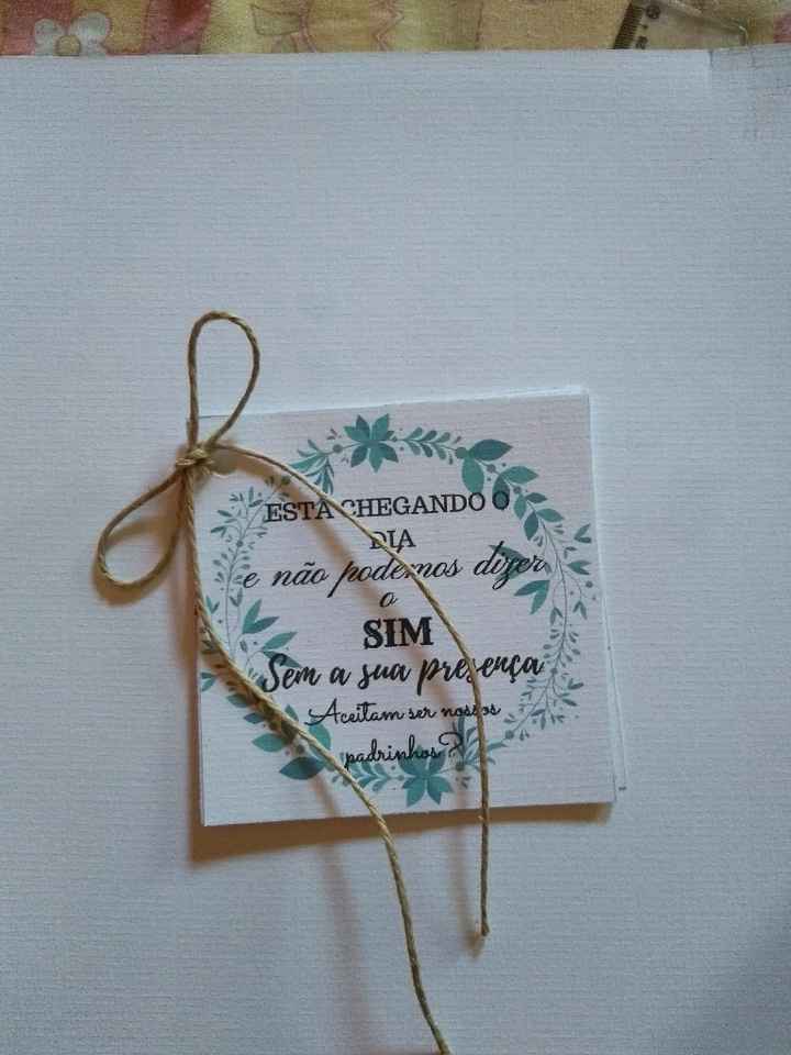 Convite Padrinhos e Demoiselles ♥️ - 2