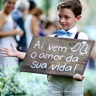 Plaquinha, adorei essa opção!