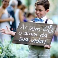 Plaquinha, adorei essa opção!