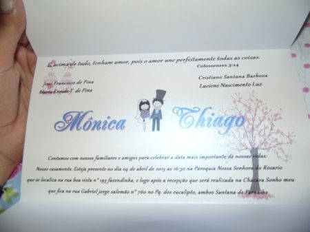 Meus convites de casamento