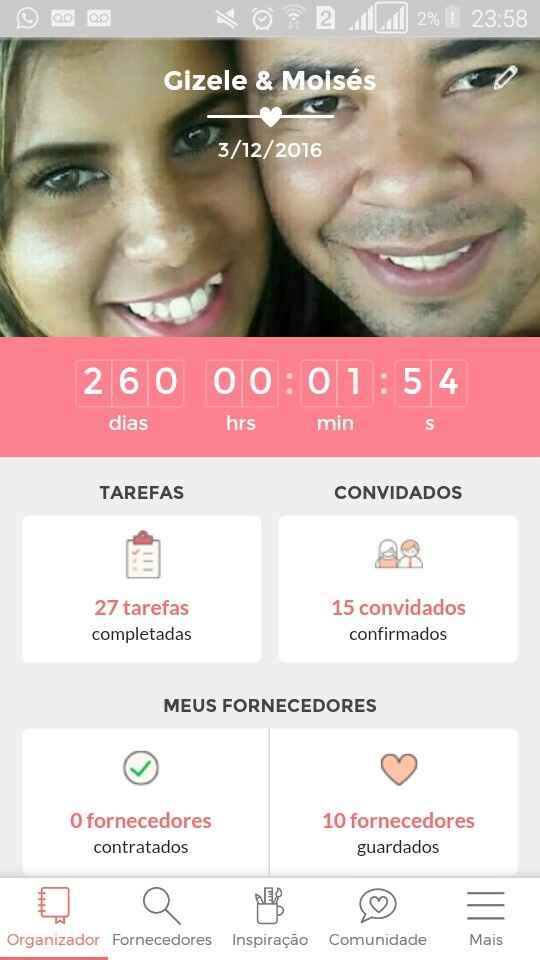 Quantos dias falta para o grande dia? - 1
