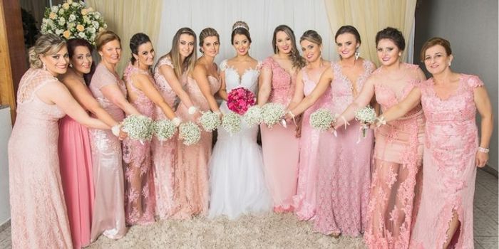Cor de vestido madrinhas e decoração 5