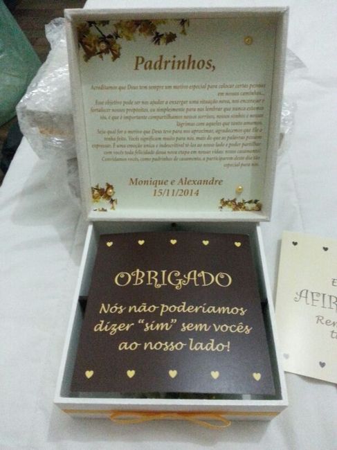 Caixa convite especial para os padrinhos - 3