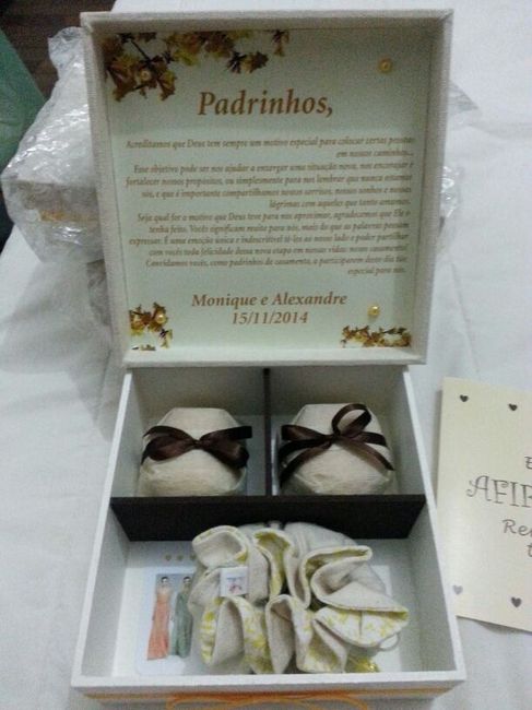 Caixa convite especial para os padrinhos - 4