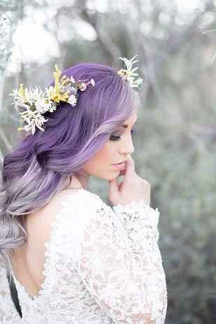 Cabelo roxo lavanda