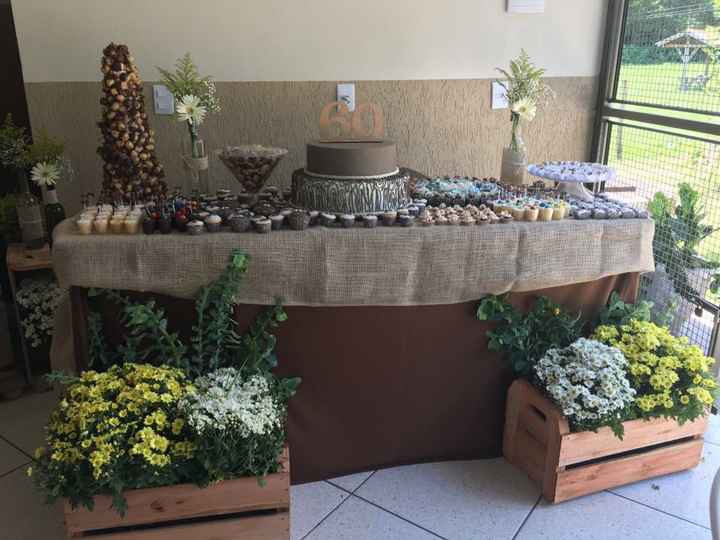 Mesa do bolo com caixotes #inspirações - 4