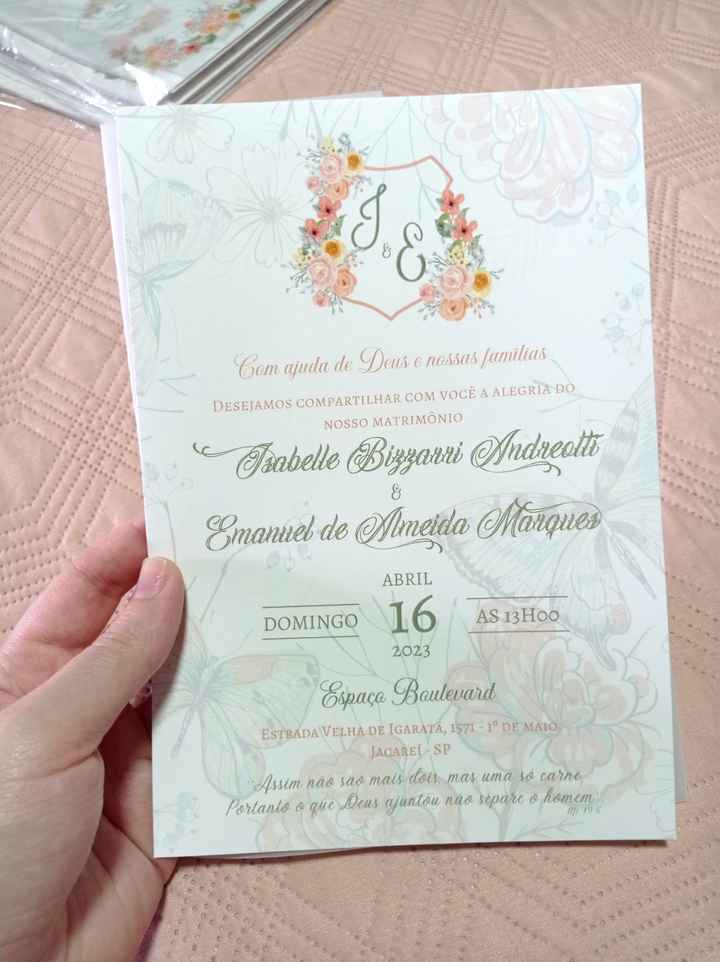 Meu convite de casamento ♥ - 2
